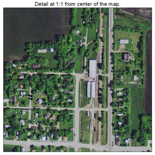 Nielsville, Minnesota aerial imagery detail