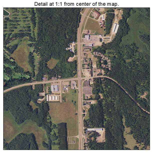 Nisswa, Minnesota aerial imagery detail