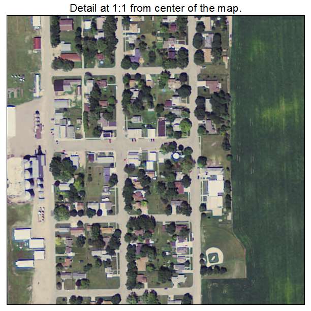 Northrop, Minnesota aerial imagery detail
