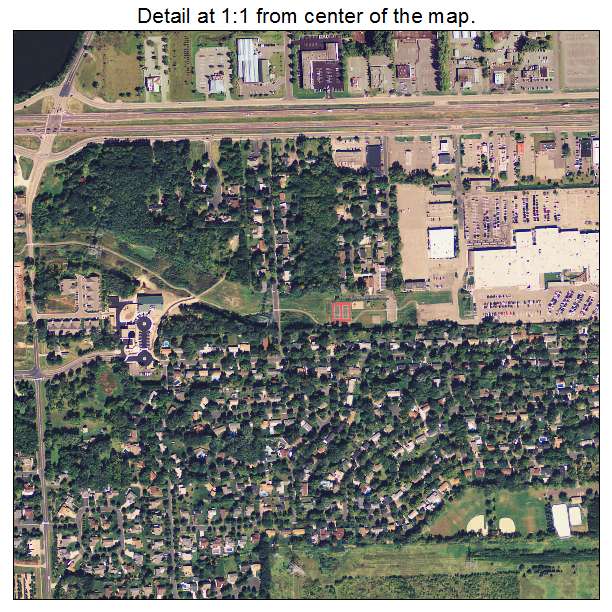 Oak Park Heights, Minnesota aerial imagery detail