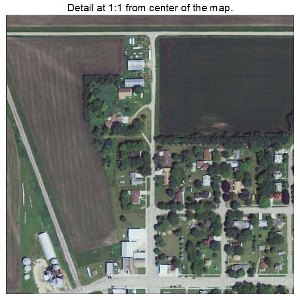 Odin, Minnesota aerial imagery detail