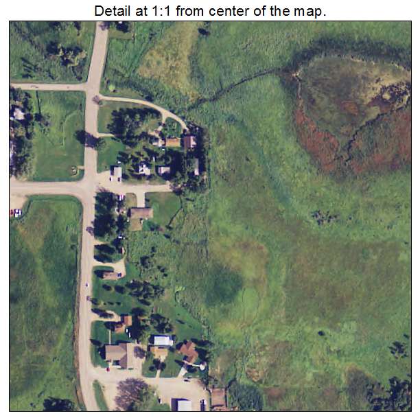 Ogema, Minnesota aerial imagery detail