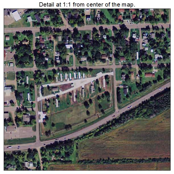 Ogilvie, Minnesota aerial imagery detail
