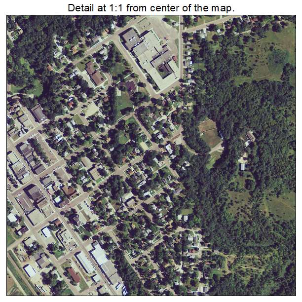 Ortonville, Minnesota aerial imagery detail