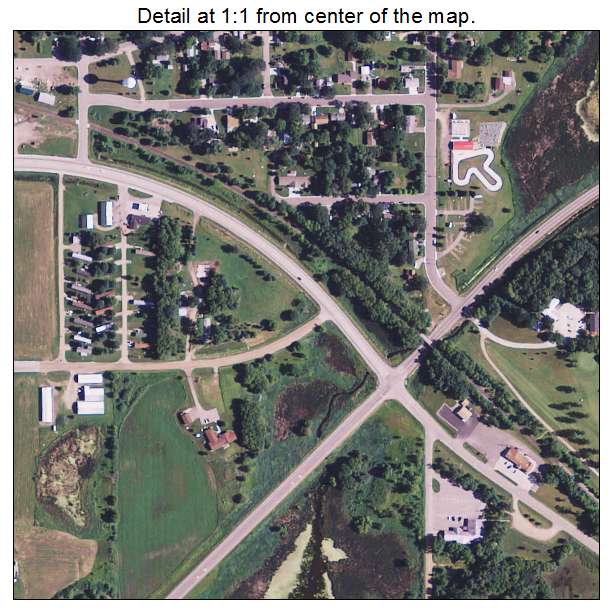 Osakis, Minnesota aerial imagery detail
