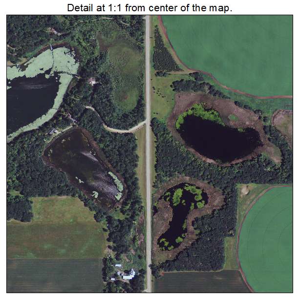 Ottertail, Minnesota aerial imagery detail