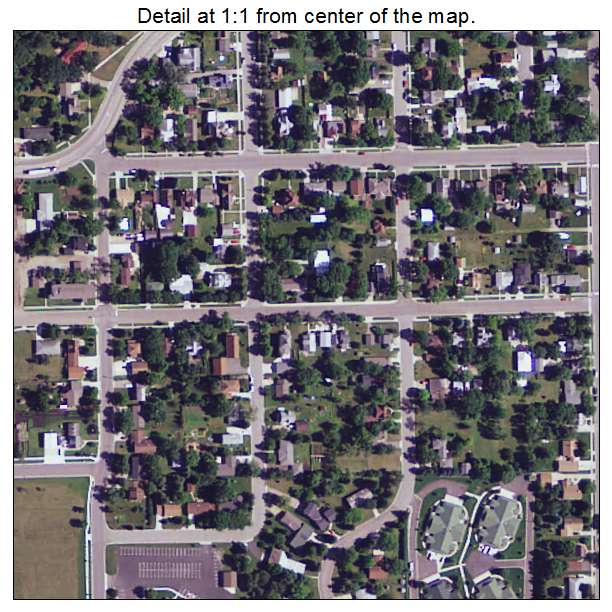 Paynesville, Minnesota aerial imagery detail
