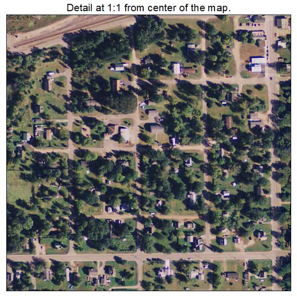 Pillager, Minnesota aerial imagery detail