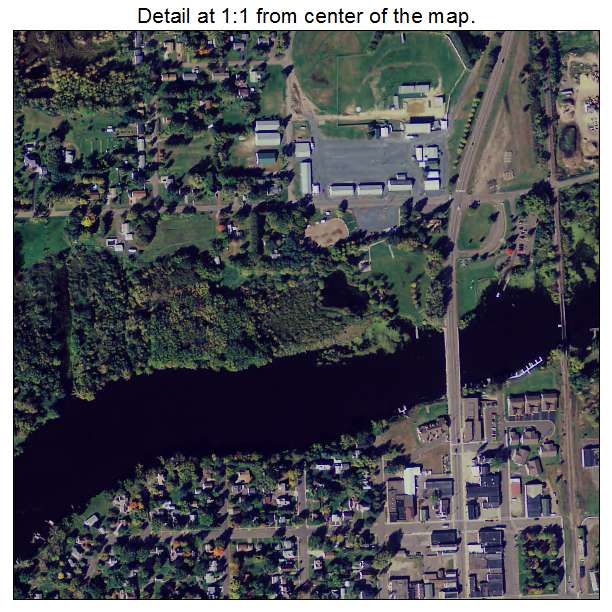 Pine City, Minnesota aerial imagery detail