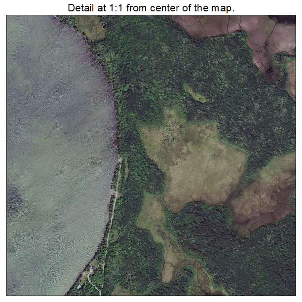Pine Point, Minnesota aerial imagery detail