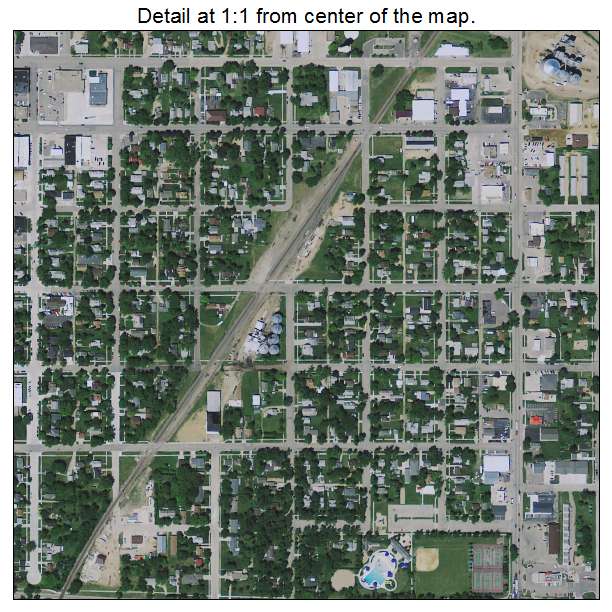 Pipestone, Minnesota aerial imagery detail