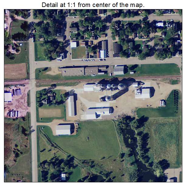 Plato, Minnesota aerial imagery detail