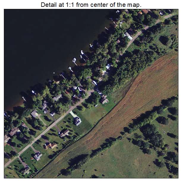 Pleasant Lake, Minnesota aerial imagery detail