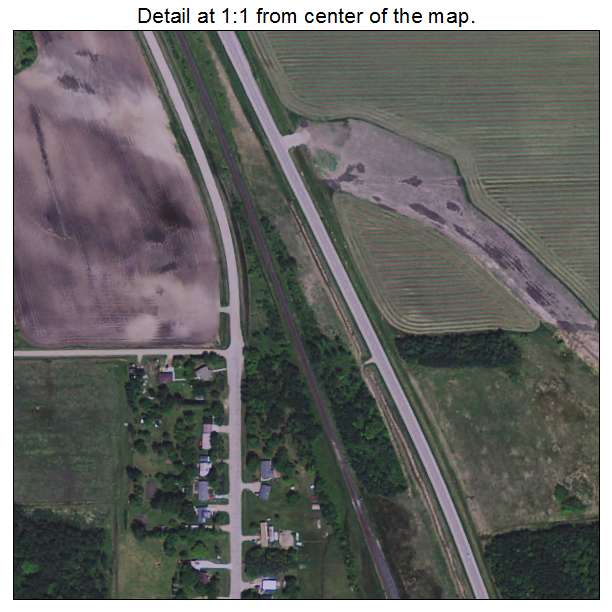 Plummer, Minnesota aerial imagery detail