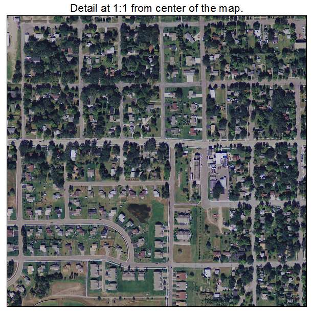 Princeton, Minnesota aerial imagery detail