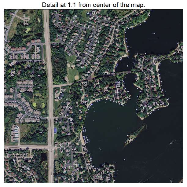 Prior Lake, Minnesota aerial imagery detail