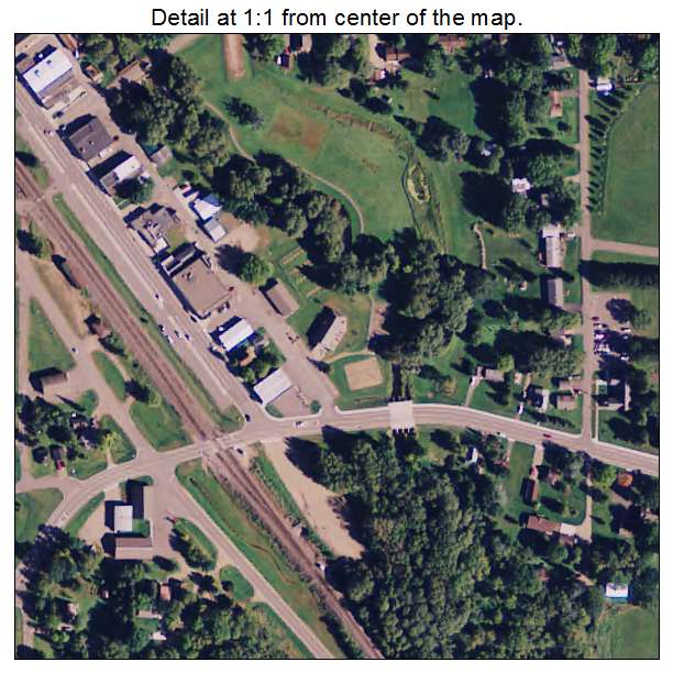 Randall, Minnesota aerial imagery detail