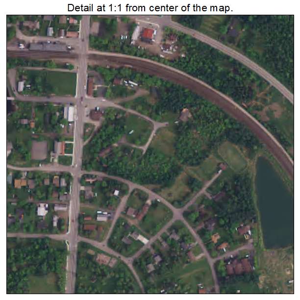 Ranier, Minnesota aerial imagery detail