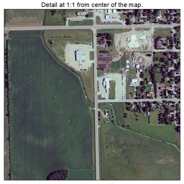 Renville, Minnesota aerial imagery detail