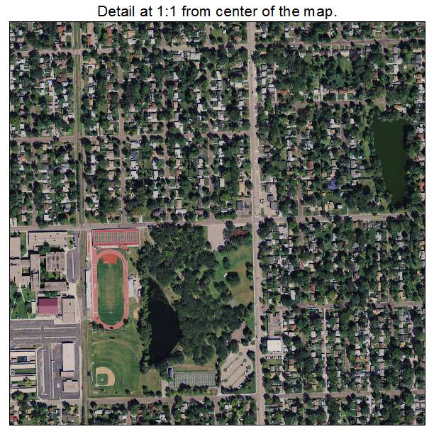 Richfield, Minnesota aerial imagery detail