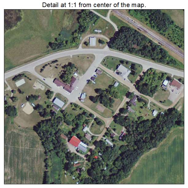 Richville, Minnesota aerial imagery detail