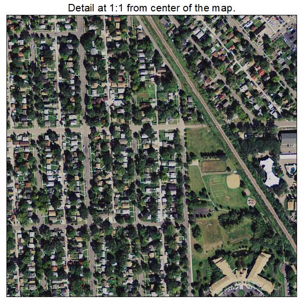Robbinsdale, Minnesota aerial imagery detail