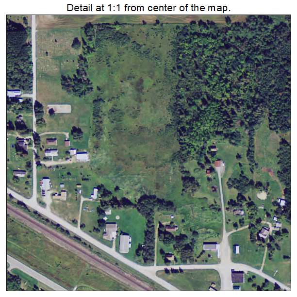 Roosevelt, Minnesota aerial imagery detail
