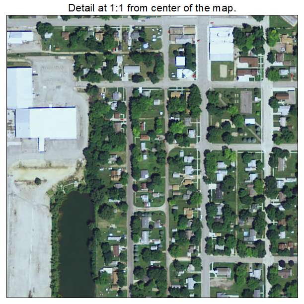 Round Lake, Minnesota aerial imagery detail
