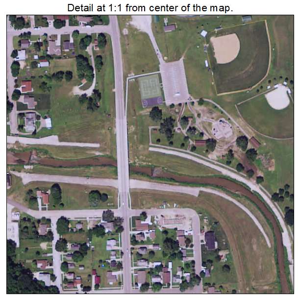 Rushford, Minnesota aerial imagery detail