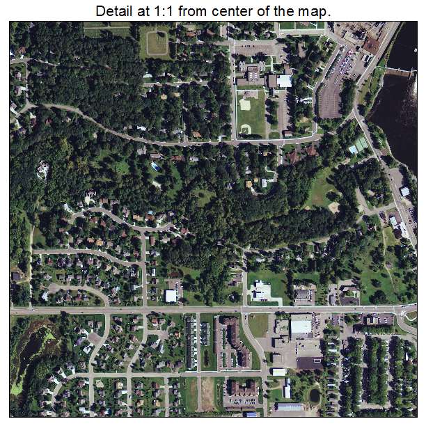 Sartell, Minnesota aerial imagery detail