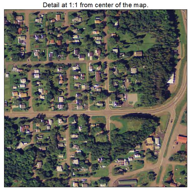 Scanlon, Minnesota aerial imagery detail