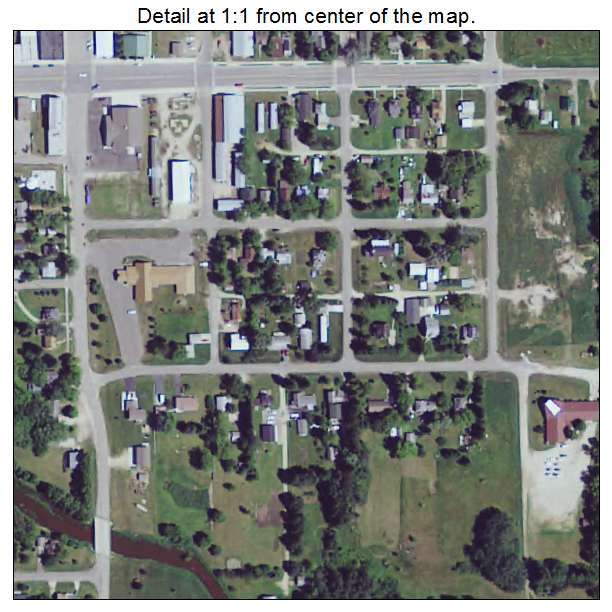 Sebeka, Minnesota aerial imagery detail