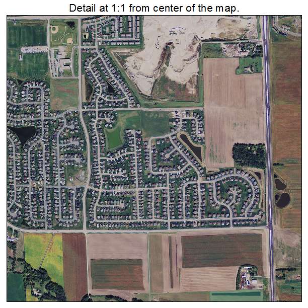 Shakopee, Minnesota aerial imagery detail