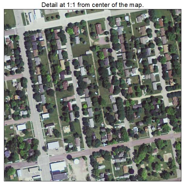 Sherburn, Minnesota aerial imagery detail