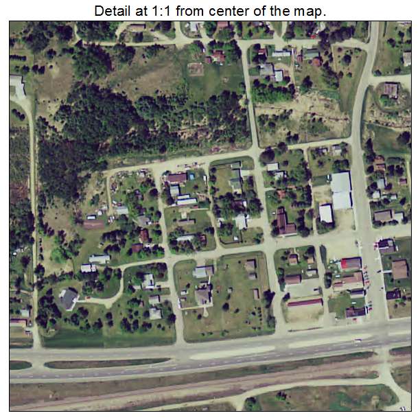 Shevlin, Minnesota aerial imagery detail