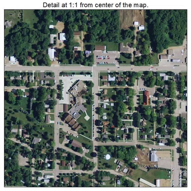 Slayton, Minnesota aerial imagery detail