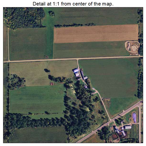 Sobieski, Minnesota aerial imagery detail