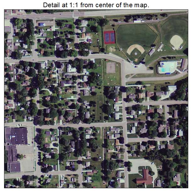 St Charles, Minnesota aerial imagery detail