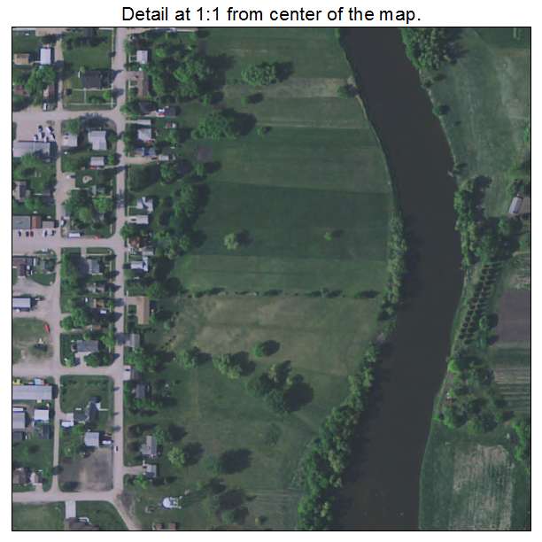 St Hilaire, Minnesota aerial imagery detail