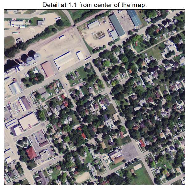 St James, Minnesota aerial imagery detail