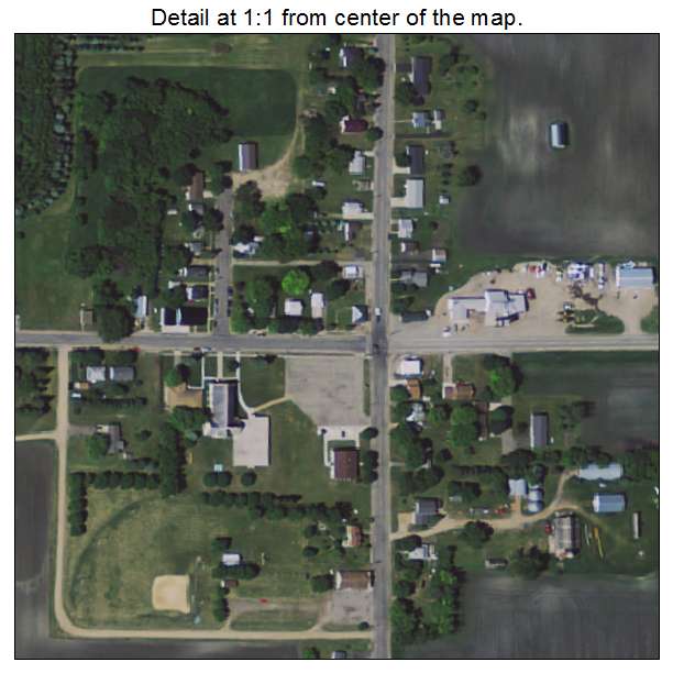 St Leo, Minnesota aerial imagery detail
