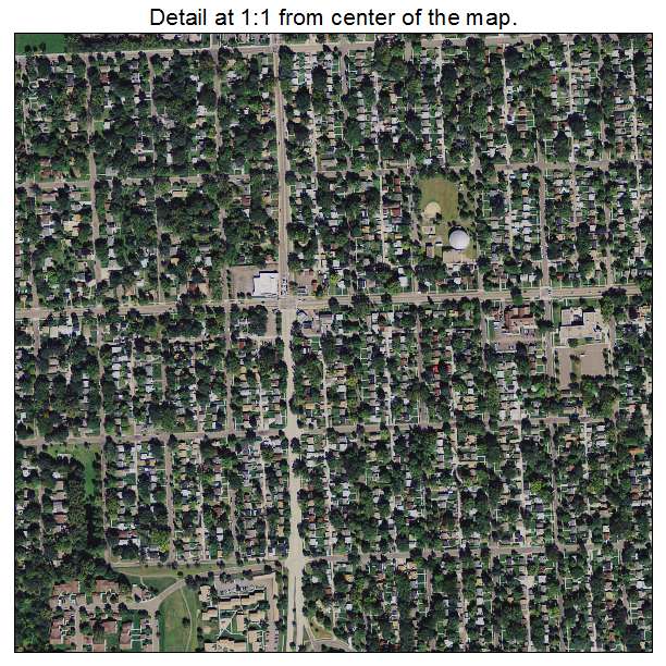 St Louis Park, Minnesota aerial imagery detail