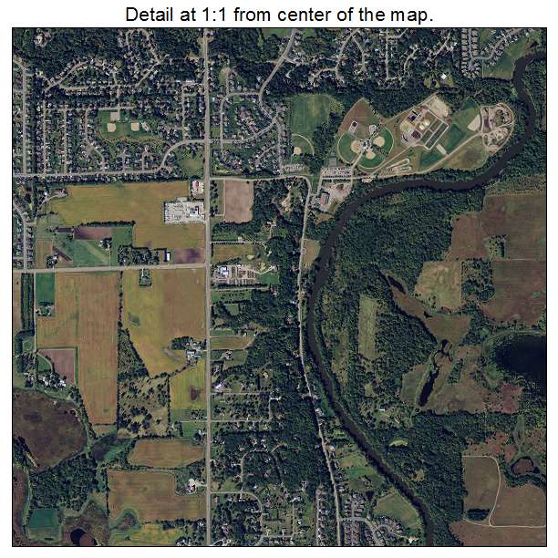 St Michael, Minnesota aerial imagery detail
