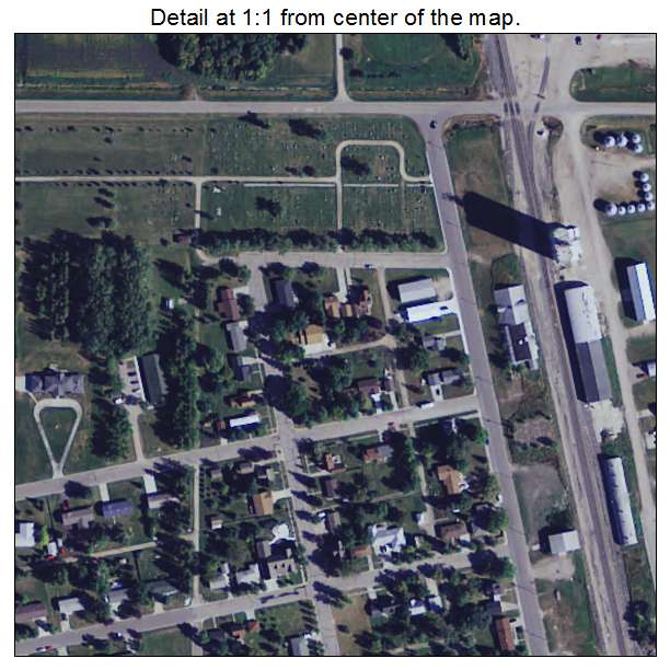 Stephen, Minnesota aerial imagery detail
