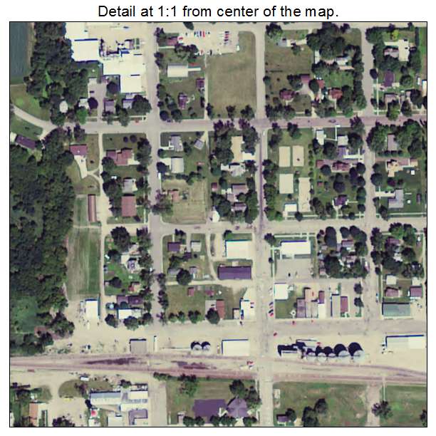 Stewart, Minnesota aerial imagery detail