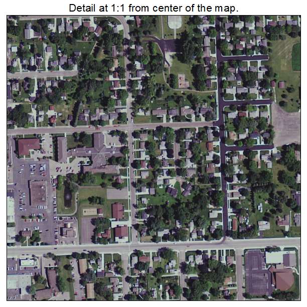 Stewartville, Minnesota aerial imagery detail