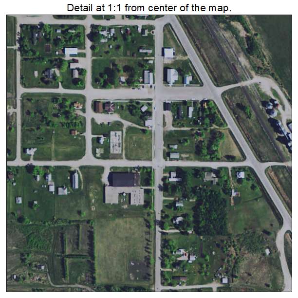 Strandquist, Minnesota aerial imagery detail