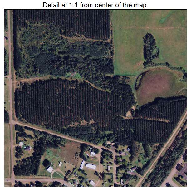 Sturgeon Lake, Minnesota aerial imagery detail