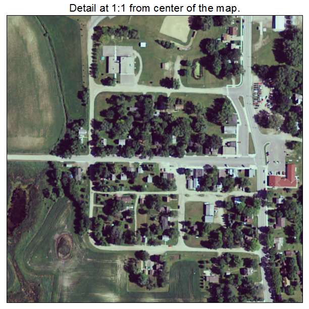 Sunburg, Minnesota aerial imagery detail