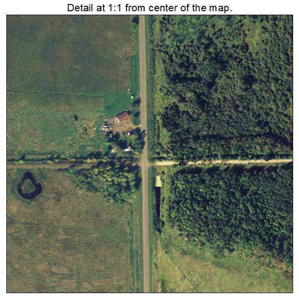 Tamarack, Minnesota aerial imagery detail